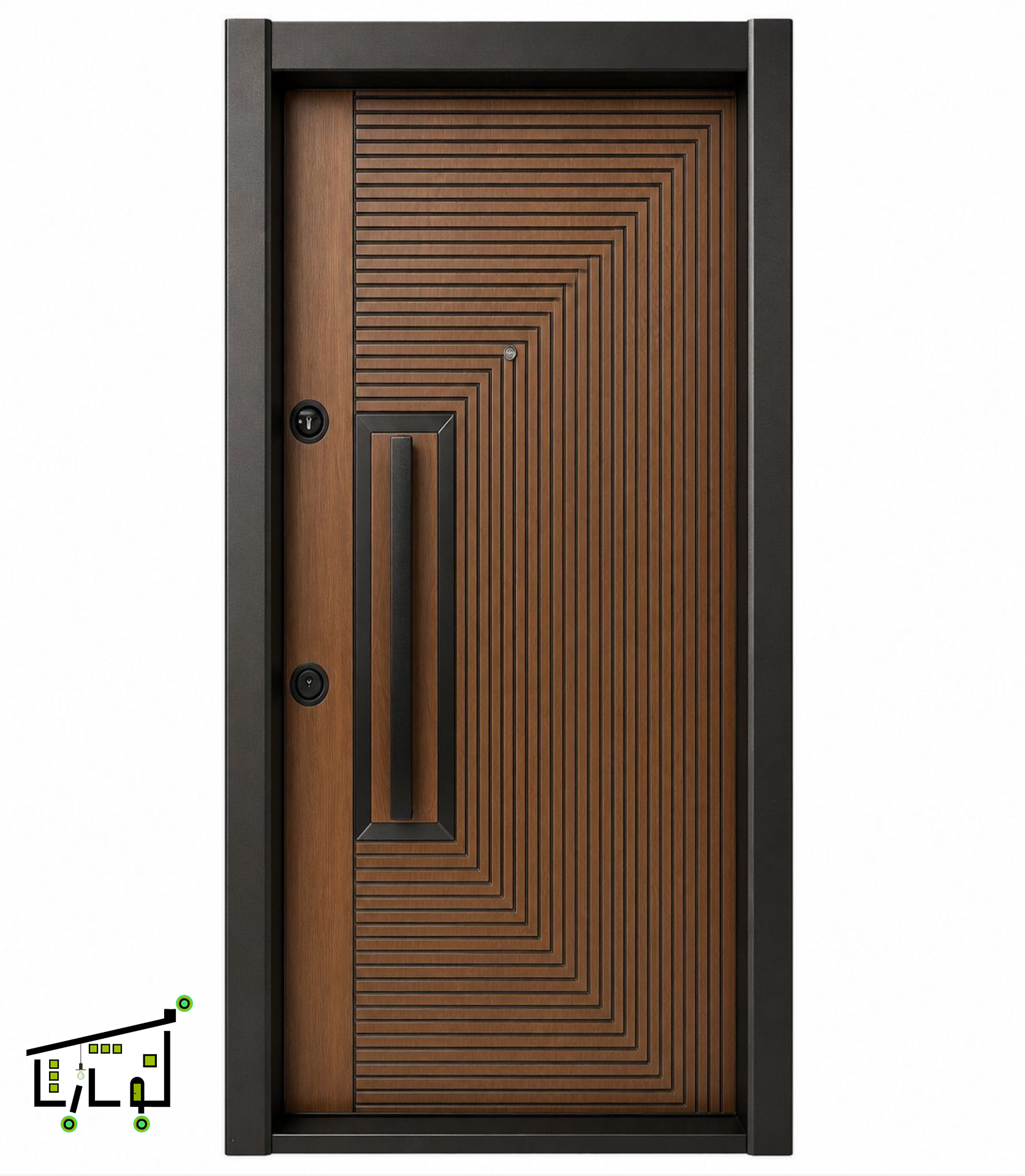 درب ضد سرقت ترک مدل مدرن برجسته DK-17